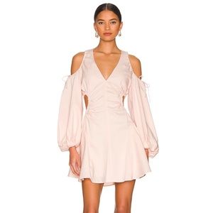 Revolve Bardot Pink Short Cut Out Dress